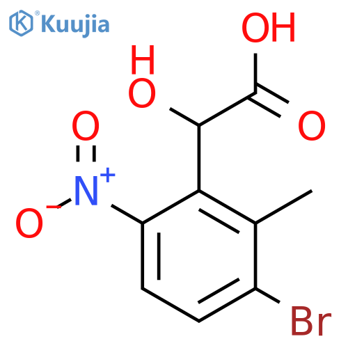 3-Bromo-2-methyl-6-nitromandelic acid structure
