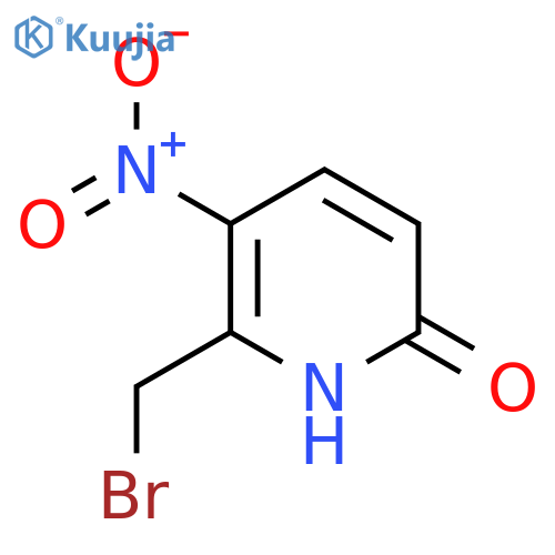 2-Bromomethyl-6-hydroxy-3-nitropyridine structure