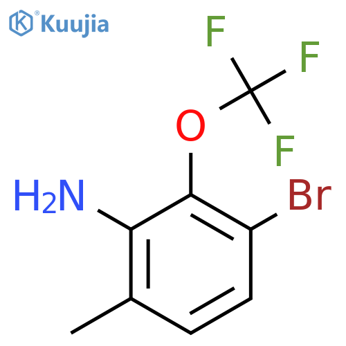 3-Bromo-6-methyl-2-(trifluoromethoxy)aniline structure