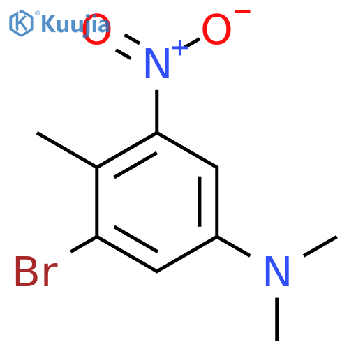 3-Bromo-5-nitro-N,N,4-trimethylaniline structure