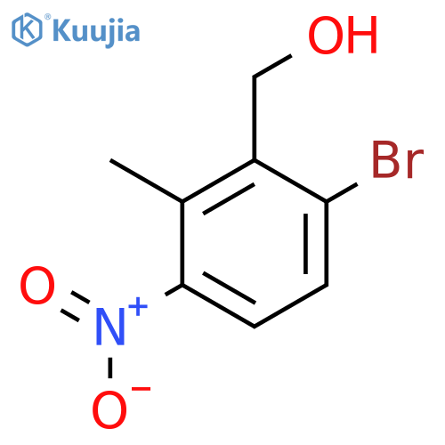 6-Bromo-2-methyl-3-nitrobenzyl alcohol structure