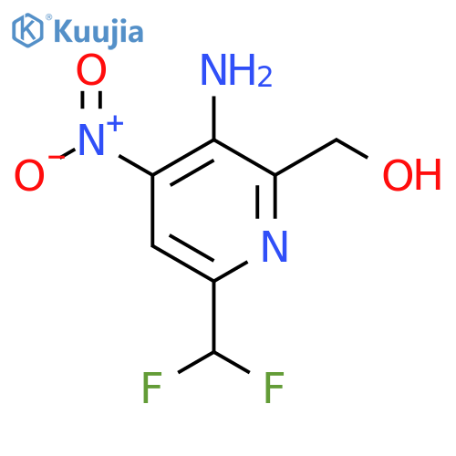 3-Amino-6-(difluoromethyl)-4-nitropyridine-2-methanol structure