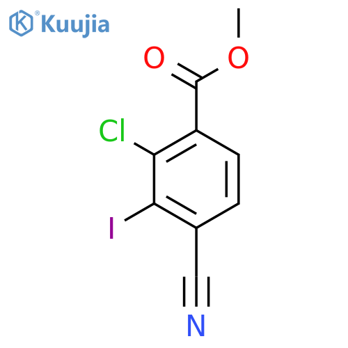 Methyl 2-chloro-4-cyano-3-iodobenzoate structure
