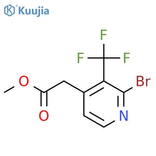 Methyl 2-bromo-3-(trifluoromethyl)pyridine-4-acetate structure