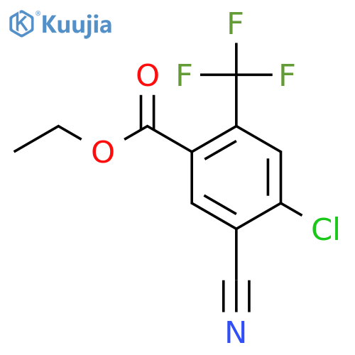 Ethyl 4-chloro-5-cyano-2-(trifluoromethyl)benzoate structure