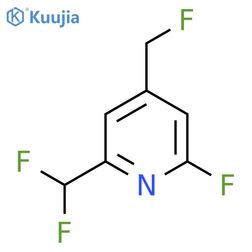 2-(Difluoromethyl)-6-fluoro-4-(fluoromethyl)pyridine structure