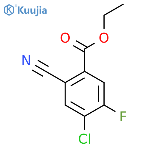 Ethyl 4-chloro-2-cyano-5-fluorobenzoate structure