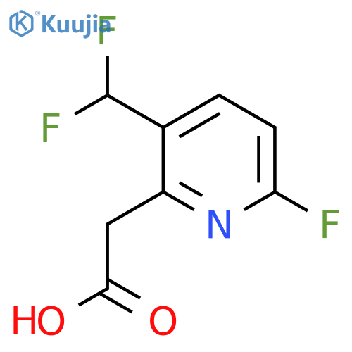 3-(Difluoromethyl)-6-fluoropyridine-2-acetic acid structure