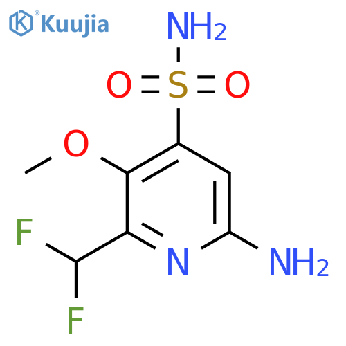 6-Amino-2-(difluoromethyl)-3-methoxypyridine-4-sulfonamide structure