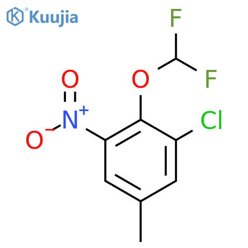 3-Chloro-4-difluoromethoxy-5-nitrotoluene structure