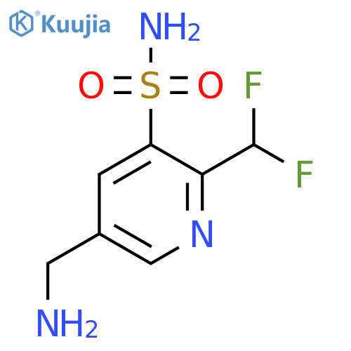 5-(Aminomethyl)-2-(difluoromethyl)pyridine-3-sulfonamide structure