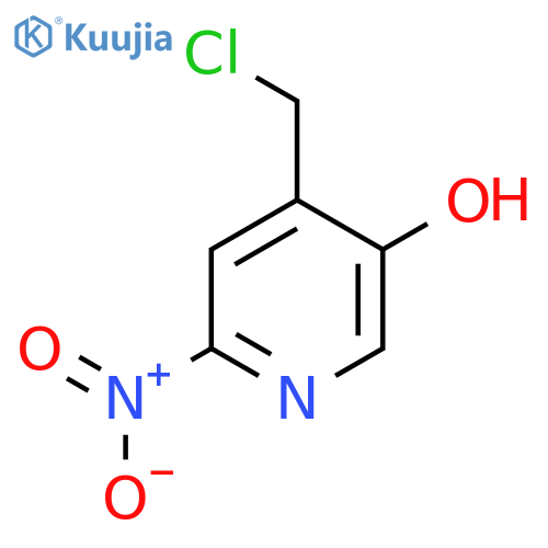 4-Chloromethyl-5-hydroxy-2-nitropyridine structure