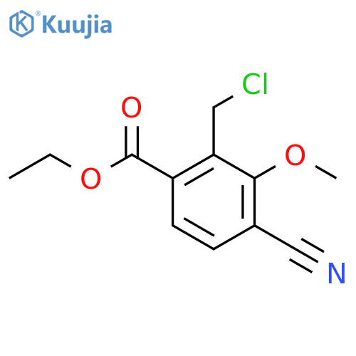 Ethyl 2-chloromethyl-4-cyano-3-methoxybenzoate structure