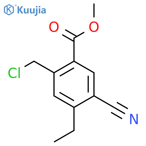Methyl 2-chloromethyl-5-cyano-4-ethylbenzoate structure