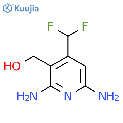 2,6-Diamino-4-(difluoromethyl)pyridine-3-methanol structure
