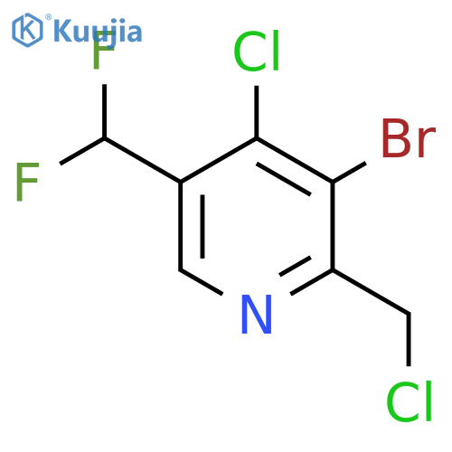 3-Bromo-4-chloro-2-(chloromethyl)-5-(difluoromethyl)pyridine structure