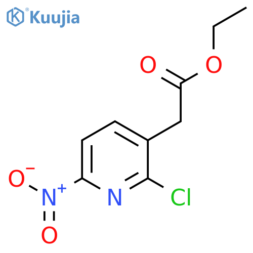 Ethyl 2-chloro-6-nitropyridine-3-acetate structure