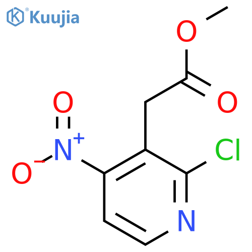 Methyl 2-chloro-4-nitropyridine-3-acetate structure