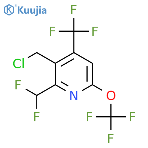 3-(Chloromethyl)-2-(difluoromethyl)-6-(trifluoromethoxy)-4-(trifluoromethyl)pyridine structure