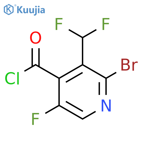 2-Bromo-3-(difluoromethyl)-5-fluoropyridine-4-carbonyl chloride structure