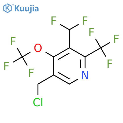 5-(Chloromethyl)-3-(difluoromethyl)-4-(trifluoromethoxy)-2-(trifluoromethyl)pyridine structure