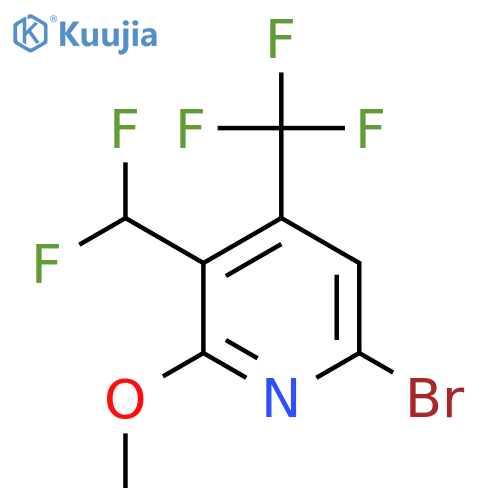6-Bromo-3-(difluoromethyl)-2-methoxy-4-(trifluoromethyl)pyridine structure