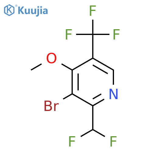 3-Bromo-2-(difluoromethyl)-4-methoxy-5-(trifluoromethyl)pyridine structure