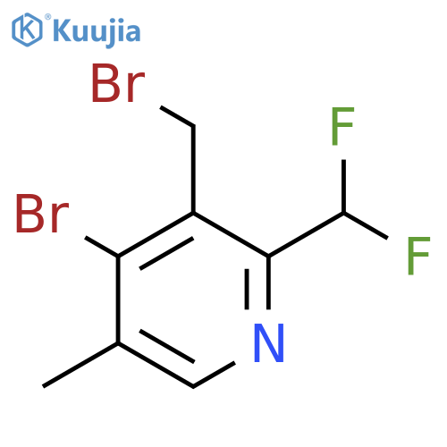4-Bromo-3-(bromomethyl)-2-(difluoromethyl)-5-methylpyridine structure
