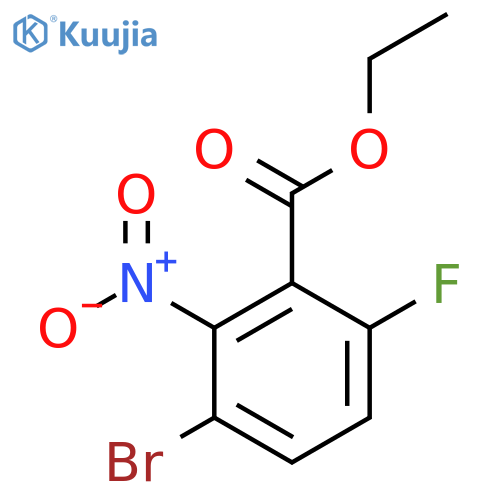 Ethyl 3-bromo-6-fluoro-2-nitrobenzoate structure