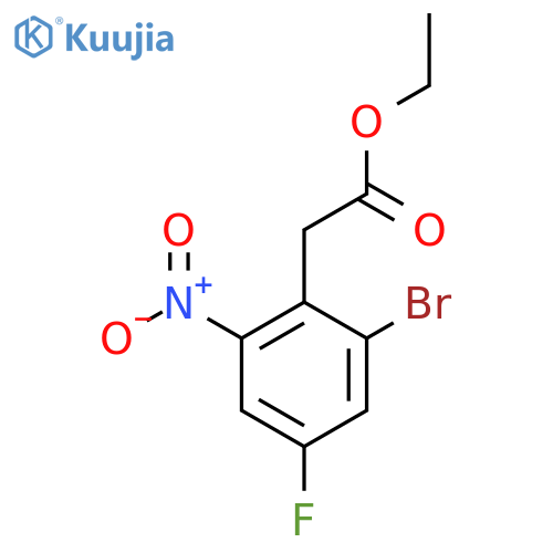Ethyl 2-bromo-4-fluoro-6-nitrophenylacetate structure