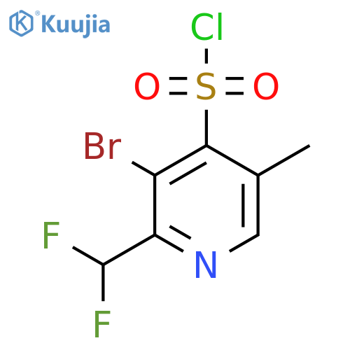 3-Bromo-2-(difluoromethyl)-5-methylpyridine-4-sulfonyl chloride structure