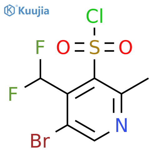 5-Bromo-4-(difluoromethyl)-2-methylpyridine-3-sulfonyl chloride structure