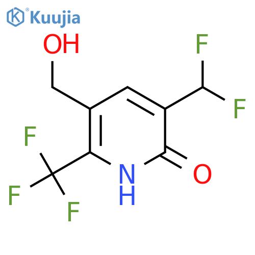 3-(Difluoromethyl)-2-hydroxy-6-(trifluoromethyl)pyridine-5-methanol structure