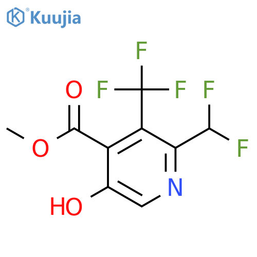 Methyl 2-(difluoromethyl)-5-hydroxy-3-(trifluoromethyl)pyridine-4-carboxylate structure