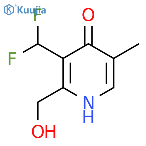 3-(Difluoromethyl)-4-hydroxy-5-methylpyridine-2-methanol structure