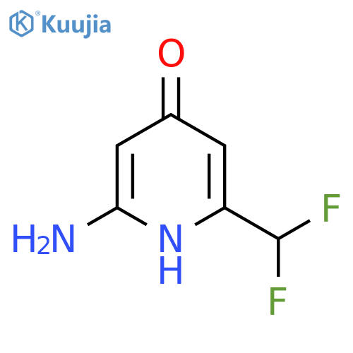 2-Amino-6-(difluoromethyl)-4-hydroxypyridine structure