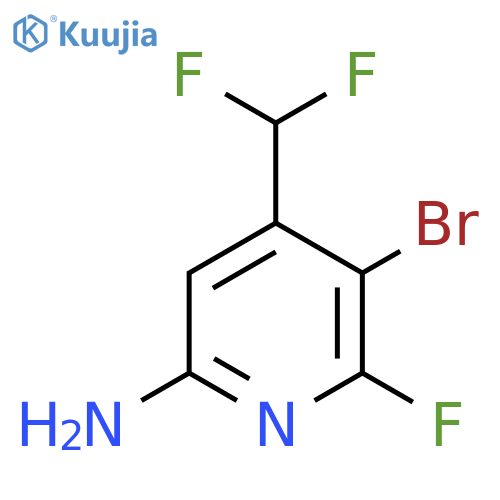 6-Amino-3-bromo-4-(difluoromethyl)-2-fluoropyridine structure