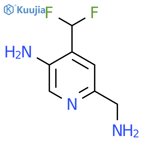 5-Amino-2-(aminomethyl)-4-(difluoromethyl)pyridine structure