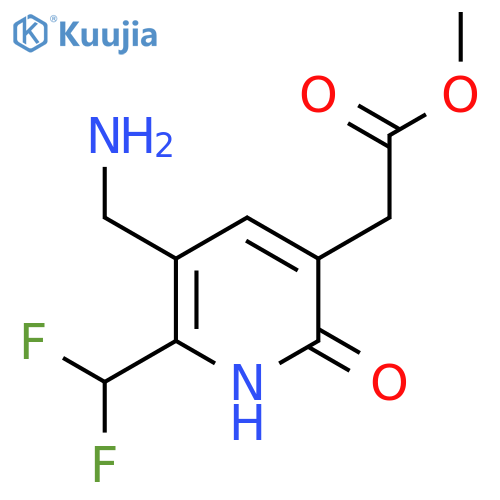 Methyl 3-(aminomethyl)-2-(difluoromethyl)-6-hydroxypyridine-5-acetate structure