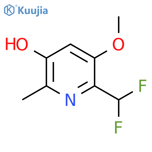 2-(Difluoromethyl)-5-hydroxy-3-methoxy-6-methylpyridine structure