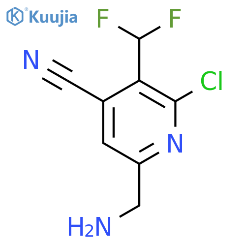 6-(Aminomethyl)-2-chloro-4-cyano-3-(difluoromethyl)pyridine structure