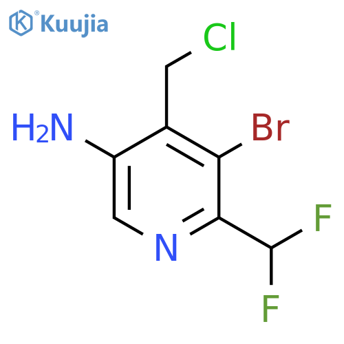 5-Amino-3-bromo-4-(chloromethyl)-2-(difluoromethyl)pyridine structure