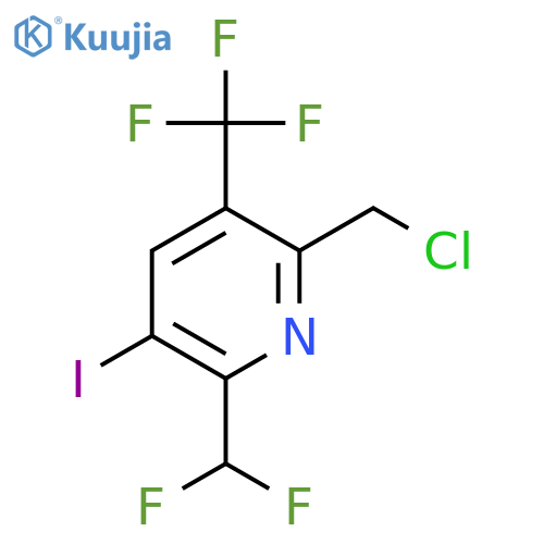 2-(Chloromethyl)-6-(difluoromethyl)-5-iodo-3-(trifluoromethyl)pyridine structure