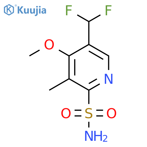 5-(Difluoromethyl)-4-methoxy-3-methylpyridine-2-sulfonamide structure