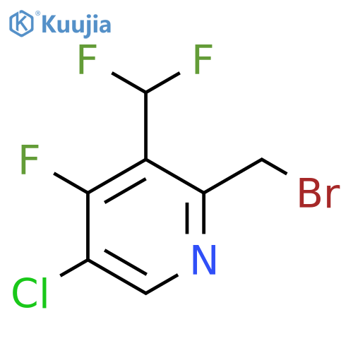 2-(Bromomethyl)-5-chloro-3-(difluoromethyl)-4-fluoropyridine structure