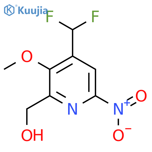 4-(Difluoromethyl)-3-methoxy-6-nitropyridine-2-methanol structure