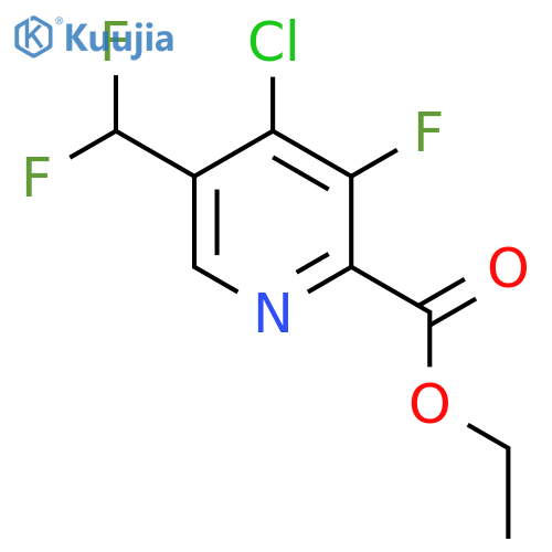 Ethyl 4-chloro-5-(difluoromethyl)-3-fluoropyridine-2-carboxylate structure