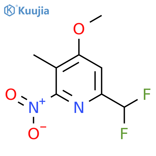 6-(Difluoromethyl)-4-methoxy-3-methyl-2-nitropyridine structure