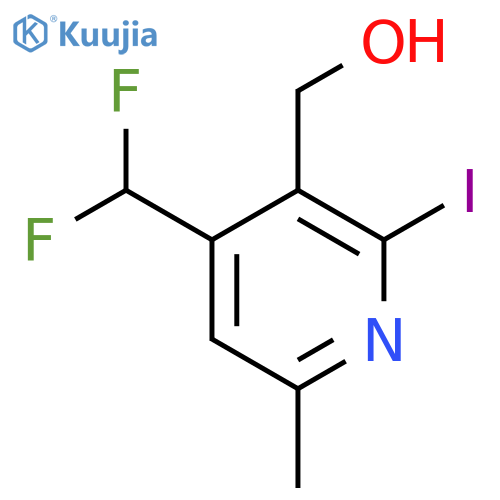 4-(Difluoromethyl)-2-iodo-6-methylpyridine-3-methanol structure