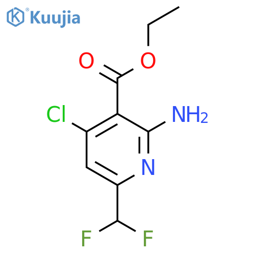 Ethyl 2-amino-4-chloro-6-(difluoromethyl)pyridine-3-carboxylate structure